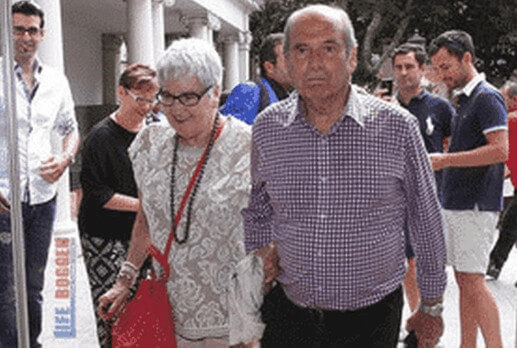 Valenti Guardiola with his beloved late wife, Dolors Sala Guardiola